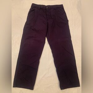 Carhartt Pants Men's 40x34 Navy Original Dungaree Fit Canvas Carpenter